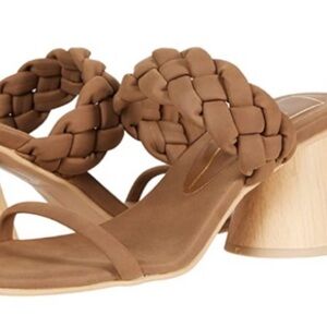NEW! Dolce Vita Henley Brown Stella Braided Heels